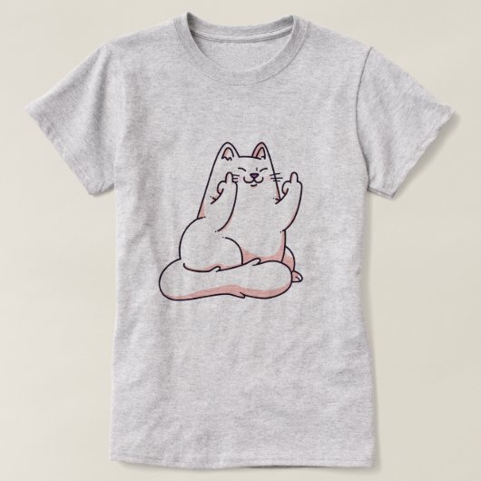 猫与えの指Tシャツ Tシャツ (デザイン正面)