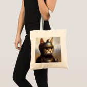 猫中世のナイト トートバッグ (正面(商品))