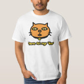 猫中国のが真央と言う Tシャツ (正面)