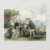 猫中国の商人シリーズの中国 ポストカード (正面)