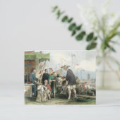 猫中国の商人シリーズの中国 ポストカード (スタンド正面)