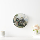 猫中国の商人シリーズの中国 ラウンド壁時計 (ホーム)