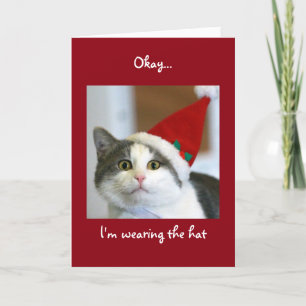 猫中心のクリスマスカード シーズンカード