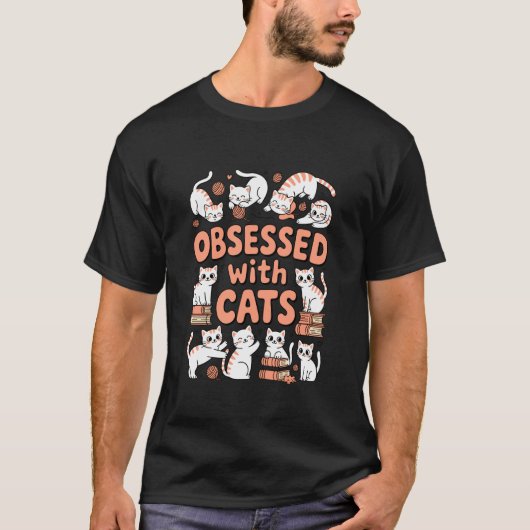 猫中毒 子猫 猫 ネコ Tシャツ (正面)