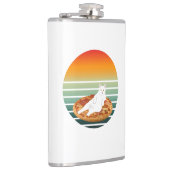 猫乗りピザレトロ フラスク (右)