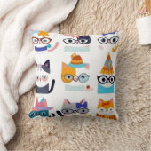 猫予測できな猫お洒落猫好き クッション (ブランケット)