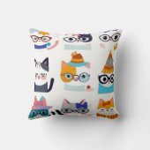 猫予測できな猫お洒落猫好き クッション (裏面)