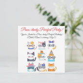 猫予測できな猫お洒落猫好き シーズンカード (スタンド正面)