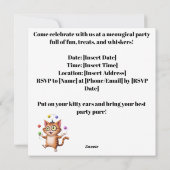 猫予測できな猫お洒落猫好き シーズンカード (裏面)