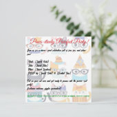 猫予測できな猫お洒落猫好き 招待状 (スタンド正面)