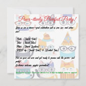 猫予測できな猫お洒落猫好き 招待状 (正面)