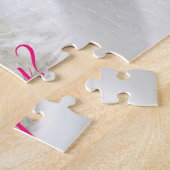 猫人気があるデザイン ジグソーパズル (側面)