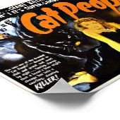 猫人間ヴィンテージホラーポスター ポスター (角)