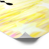 猫付きドリームキャッチャー |夢後を追の中 ポスター (角)