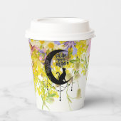 猫付きドリームキャッチャー |夢後を追の中 紙コップ (正面)