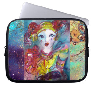 猫付きピエロ ラップトップスリーブ