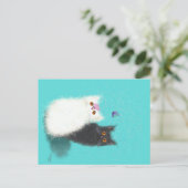 猫付きポストカード ポストカード (スタンド正面)