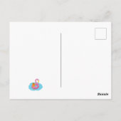 猫付き夏はがき ポストカード (裏面)