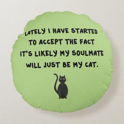 猫仲間 ラウンドクッション (正面)