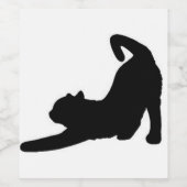 猫伸張 ワインラベル (シングルラベル)