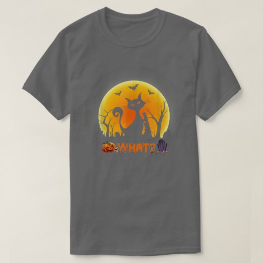 猫何おもしろい黒猫ナイフ殺傷猫 Tシャツ (デザイン正面)