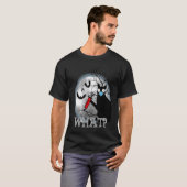 猫何暗殺者殺伐猫 & 注射器 ハロウィン Tシャツ (正面フル)