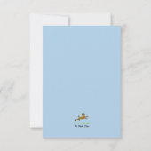 猫使用人とプードルの札 サンキューカード (裏面)