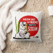 猫侍おもしろい引用文Tシャツ クッション (ブランケット)