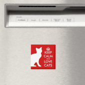 猫保の磁石を愛する |カスタマイズ可能 マグネット (インサイチュ (食洗機))