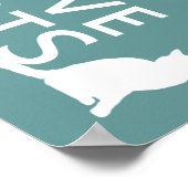 猫保を愛し穏やかに ポスター (角)