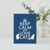 猫保を愛し穏やかに ポストカード (スタンド正面)