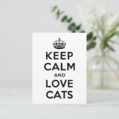 猫保を愛し穏やかに ポストカード (スタンド正面)