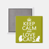 猫保を愛し穏やかに マグネット (正面/裏面)