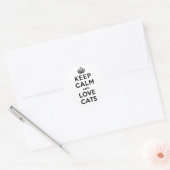 猫保を愛し穏やかに ラウンドシール (封筒)
