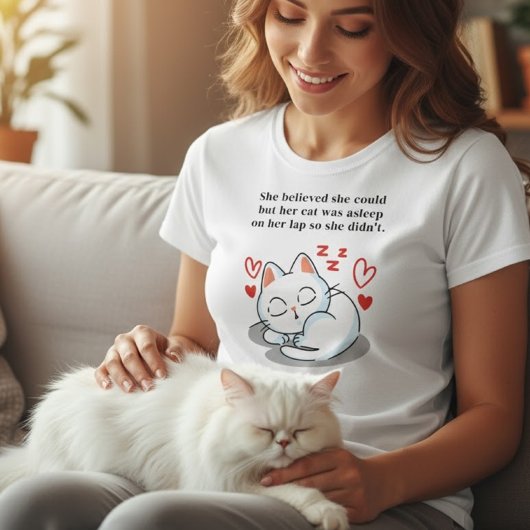 猫信じは眠っていた Tシャツ