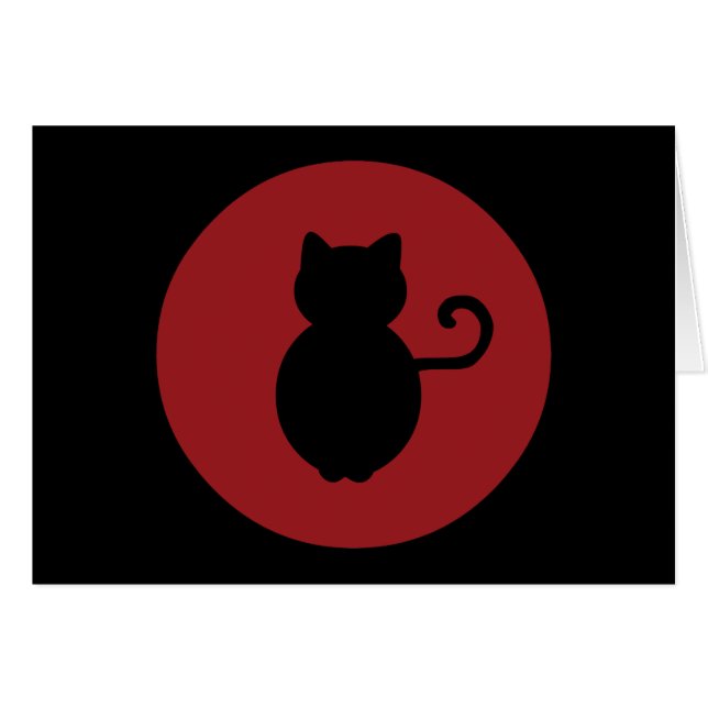 猫信号のシルエット (正面横)