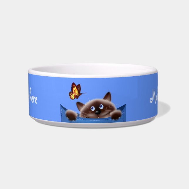猫入りポケット ボウル (正面)