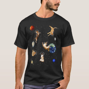 猫入り宇宙キットンアウター銀河系猫 Tシャツ