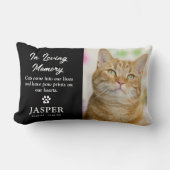 猫写真と悔やみや弔慰引用文ペットロス記念館 ランバークッション (正面)
