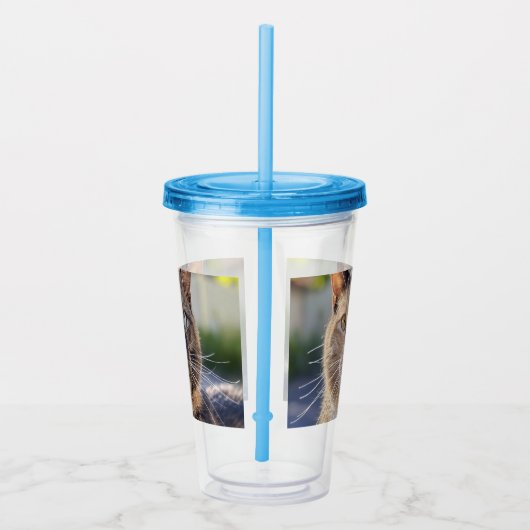 猫写真の追加カスタマイズ アクリルタンブラー (右)