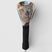 猫写真の追加カスタマイズ ゴルフヘッドカバー (正面)