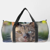 猫写真の追加カスタマイズ ダッフルバッグ (裏面)