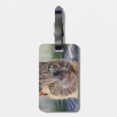 猫写真の追加カスタマイズ ラゲッジタグ (裏面縦)