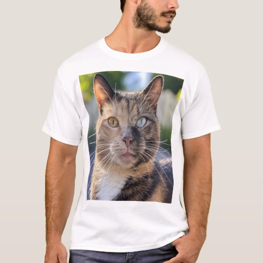 猫写真の追加カスタマイズ Tシャツ (正面)