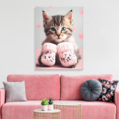 猫写真アート キャンバスプリント (インサイチュ (リビング))