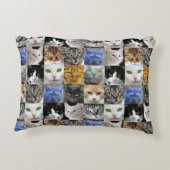 猫写真カスタムコラージュ枕 アクセントクッション (裏面)
