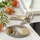 猫写真キーチェーン キーホルダー (側面)