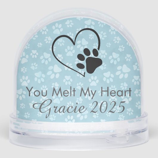 猫写真クリスマススノーグローブ (裏面)