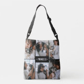 猫写真コラージュモノグラムの クロスボディバッグ (裏面)