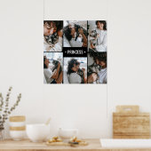 猫写真コラージュモノグラムの ポスター (キッチン)